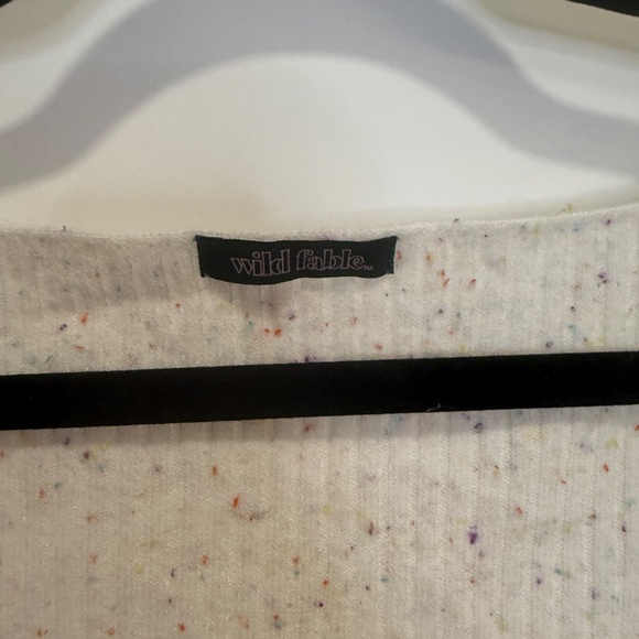 Wild Fable Speckled Rib Knit Wrap Top – Size Small - Picture 3 of 9